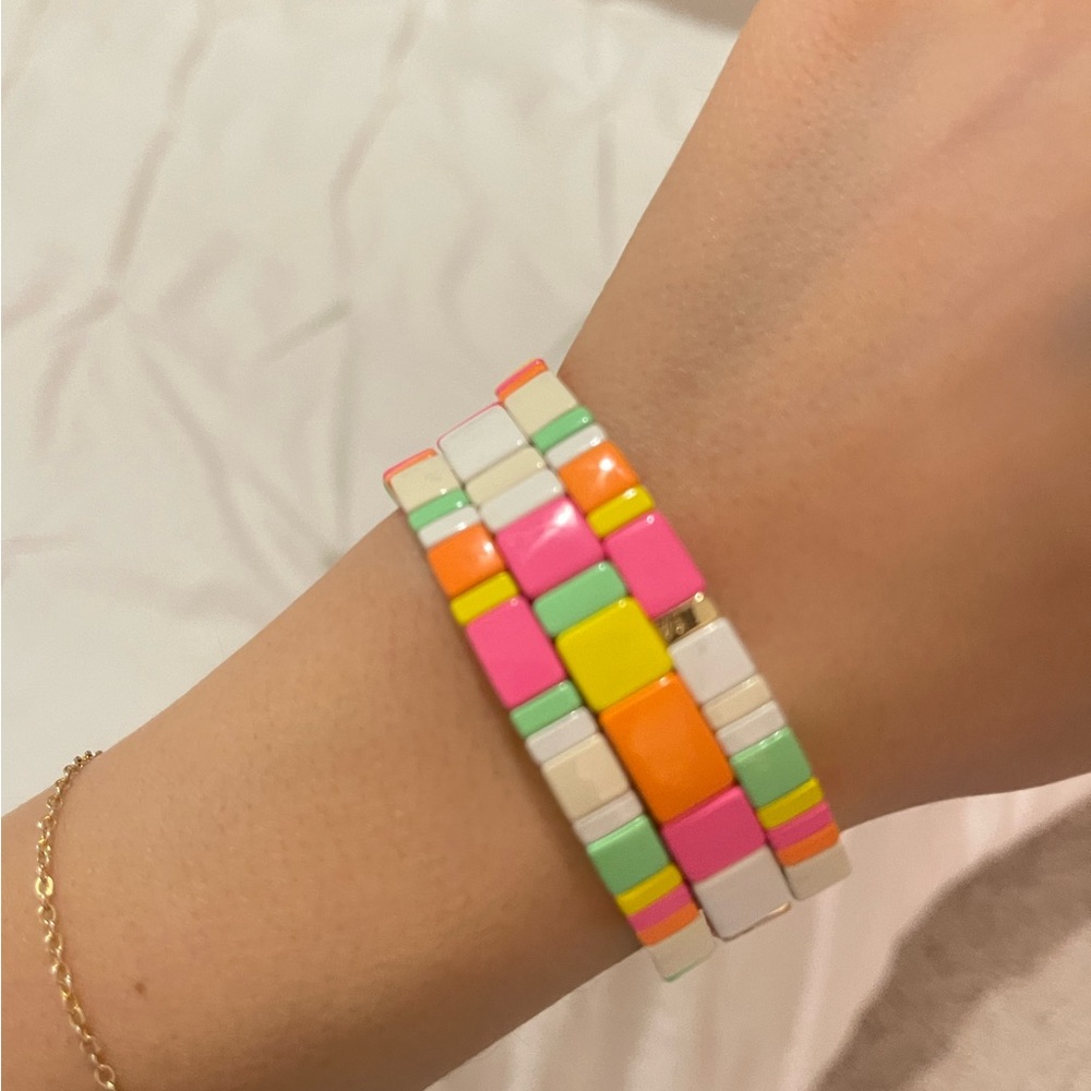 Roxanne Assoulin bracelet set - neon